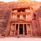 Treasury or Al-Khazneh at sunset, Petra, Jordan